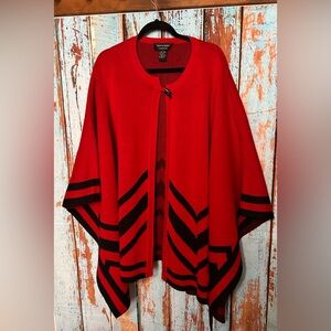 Colette Mordo Limited Edition Women's Wool Blend Poncho/Shawl